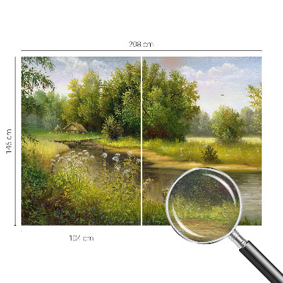 Zidna dekoracija fototapeta s motivom seoskog krajolika
