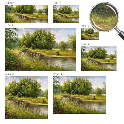 Zidna dekoracija fototapeta s motivom seoskog krajolika