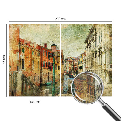Flis fototapeta s uzorkom koji stvara urbani dojam