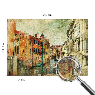 Flis fototapeta s uzorkom koji stvara urbani dojam