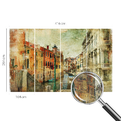 Flis fototapeta s uzorkom koji stvara urbani dojam