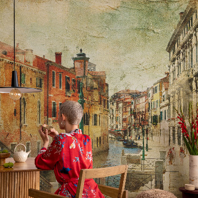 Flis fototapeta s uzorkom koji stvara urbani dojam