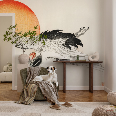 Zidna foto tapeta s motivom elegantnog ždrala