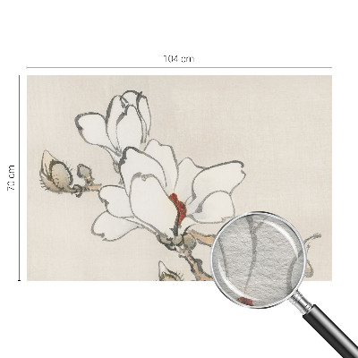 Zidna dekoracija fototapeta s motivom nježnih magnolija