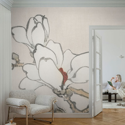 Zidna dekoracija fototapeta s motivom nježnih magnolija