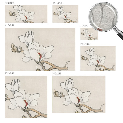 Zidna dekoracija fototapeta s motivom nježnih magnolija