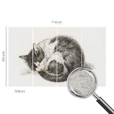 Flis fototapeta s motivom preslatke mace