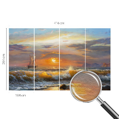 Foto tapeta za zid s motivom panorame mora