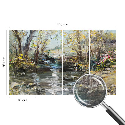 Fototapeta za zid s motivom šumskog potoka