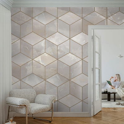 Zidna dekoracija fototapeta s geometrijskim mozaikom