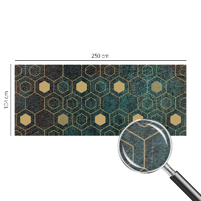 Flis fototapeta s uzorkom geometrijskih šesterokuta