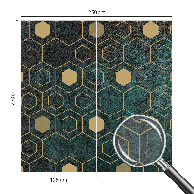 Flis fototapeta s uzorkom geometrijskih šesterokuta