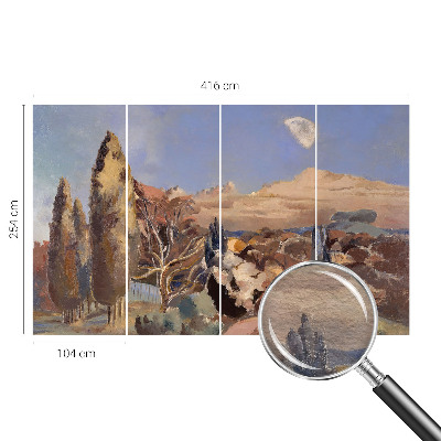 Zidna fototapeta od flisa s motivom šumskog krajolika