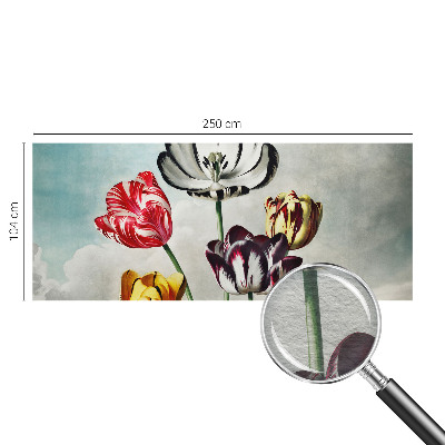 Foto tapeta za dnevni boravak s motivom šarenih tulipana