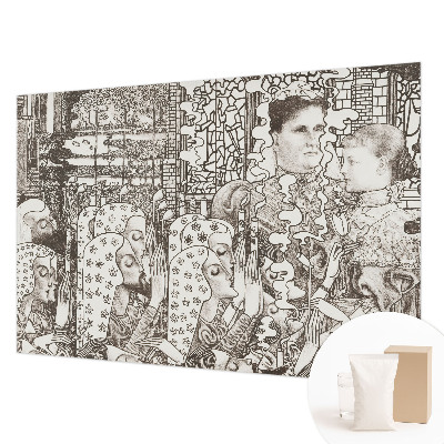 Fototapeta za spavaću sobu s motivom cvjetnih portreta