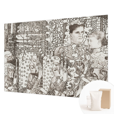 Fototapeta za spavaću sobu s motivom cvjetnih portreta