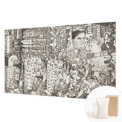 Fototapeta za spavaću sobu s motivom cvjetnih portreta