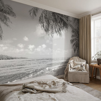 Foto tapeta za dnevni boravak s motivom tropskog raja