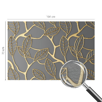 Foto tapeta po mjeri s motivom elegantnog lišća po mjeri
