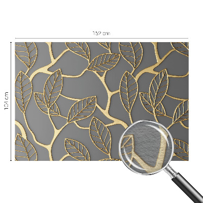 Foto tapeta po mjeri s motivom elegantnog lišća po mjeri