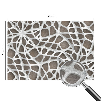 Fototapeta za dnevni boravak s uzorkom geometrijske mreže