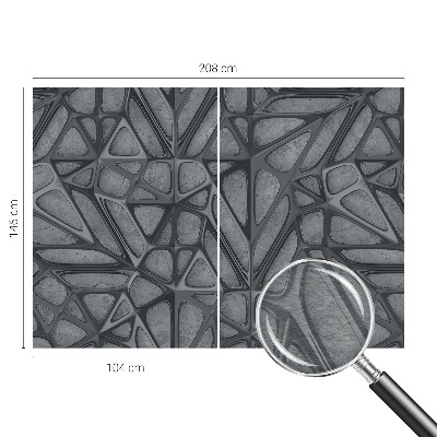 Foto tapeta za spavaću sobu s geometrijskim uzorcima