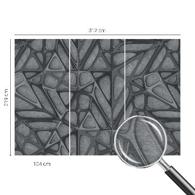 Foto tapeta za spavaću sobu s geometrijskim uzorcima