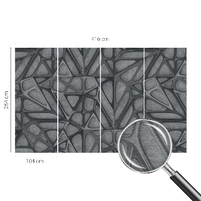 Foto tapeta za spavaću sobu s geometrijskim uzorcima