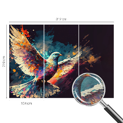 Moderna fototapeta s motivom šarene ptice