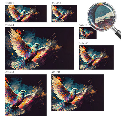 Moderna fototapeta s motivom šarene ptice