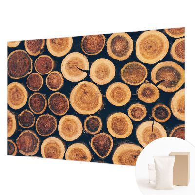 Premium fototapeta s motivom drvenih krugova