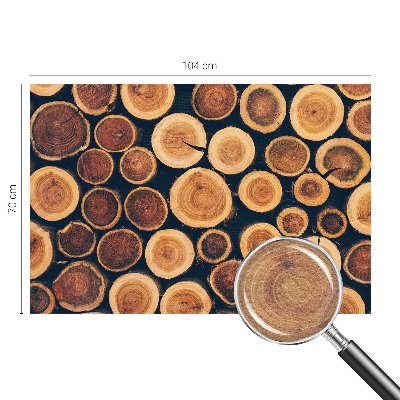 Premium fototapeta Drveni krugovi