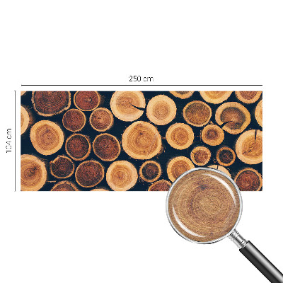 Premium fototapeta Drveni krugovi