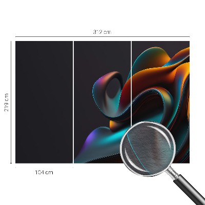 Zidna dekoracija fototapeta s motivom šarenog vrtloga