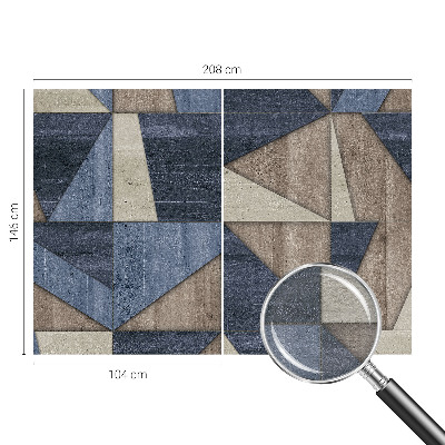Foto tapeta za spavaću sobu s motivom geometrijskih uzoraka