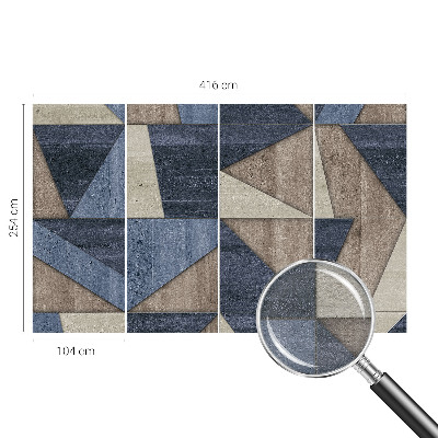 Foto tapeta za spavaću sobu s motivom geometrijskih uzoraka