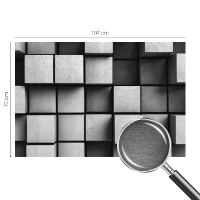 Foto tapeta za dnevni boravak s motivom geometrijskih kocki