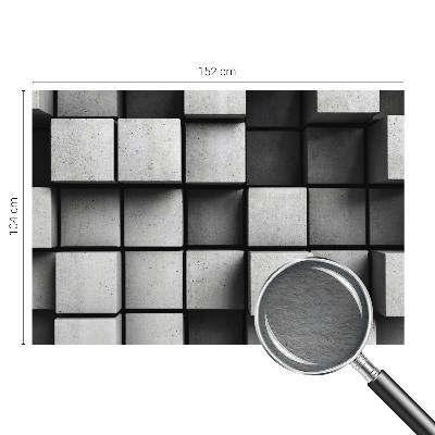 Foto tapeta za dnevni boravak s motivom geometrijskih kocki