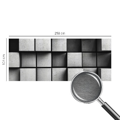 Foto tapeta za dnevni boravak s motivom geometrijskih kocki