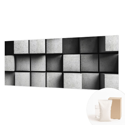 Foto tapeta za dnevni boravak s motivom geometrijskih kocki