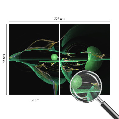 Fototapeta za zid s motivom zelenih valova