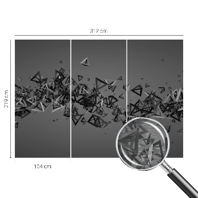 Fototapeta za dnevni boravak s uzorkom geometrijskih apstrakcija