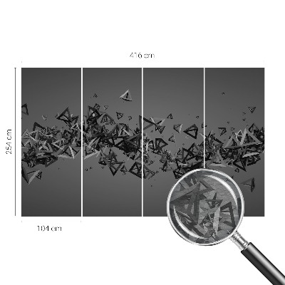 Fototapeta za dnevni boravak s uzorkom geometrijskih apstrakcija