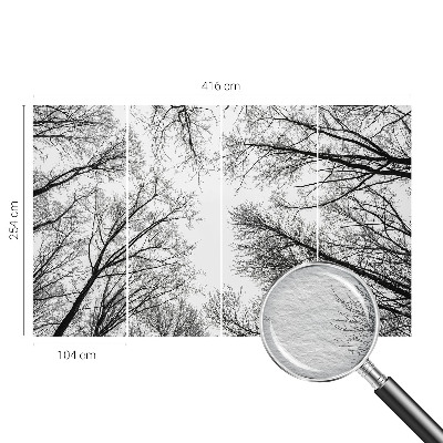 Foto tapeta za spavaću sobu s motivom golih grana