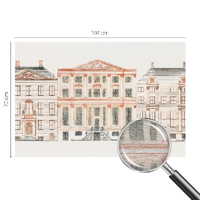 Vlies fototapeta za dječju sobu s motivom klasičnih zgrada