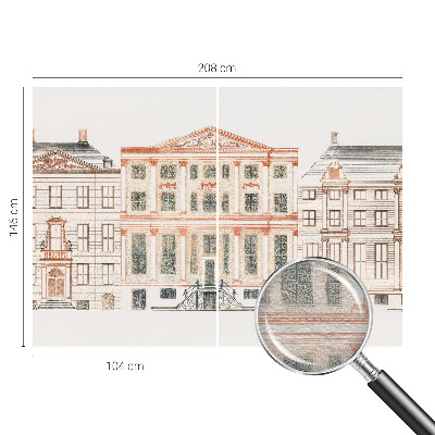 Vlies fototapeta za dječju sobu s motivom klasičnih zgrada