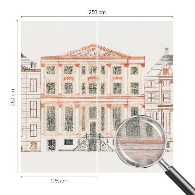 Vlies fototapeta za dječju sobu s motivom klasičnih zgrada