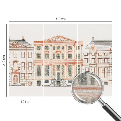 Vlies fototapeta za dječju sobu s motivom klasičnih zgrada