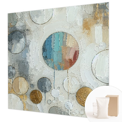 Zidna dekoracija fototapeta s motivom geometrijskih krugova