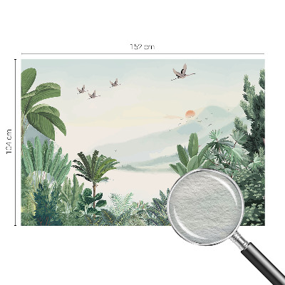 Zidna fototapeta od flisa s motivom tropske oaze